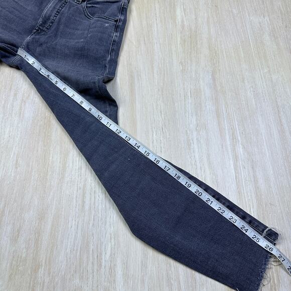 Lucky Brand Gray High Rise Skinny Bridgette Distressed Fray Hem Denim Jeans 2/26 - Picture 12 of 16